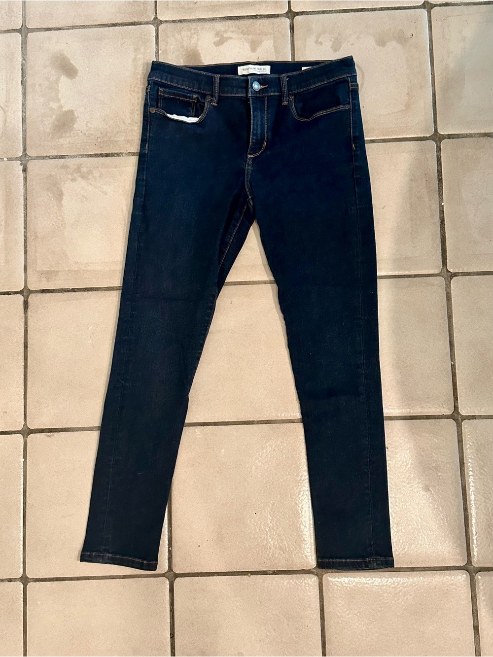 Banana Republic Dark Indigo Skinny Ankle Jeans
